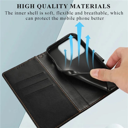 DF-06 For Xiaomi 14 Imprinted PU Leather Cover Cell Phone Cases with Strap