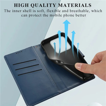 DF-06 For Xiaomi 14 Imprinted PU Leather Cover Cell Phone Cases with Strap