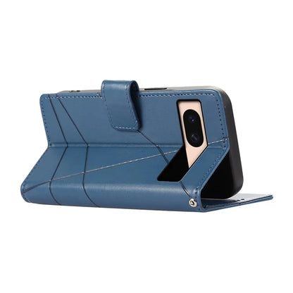 DF-06 For Google Pixel 8a Anti-drop Imprinted PU Leather Cover Cell Phone Cases with Strap