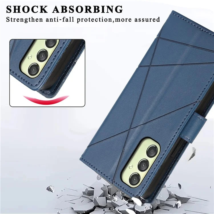 DF-06 Cell Phone Cases for Samsung Galaxy A25 5G (Global) (161.0 x 76.5 x 8.3mm) , Imprinted PU Leather Flip Cover