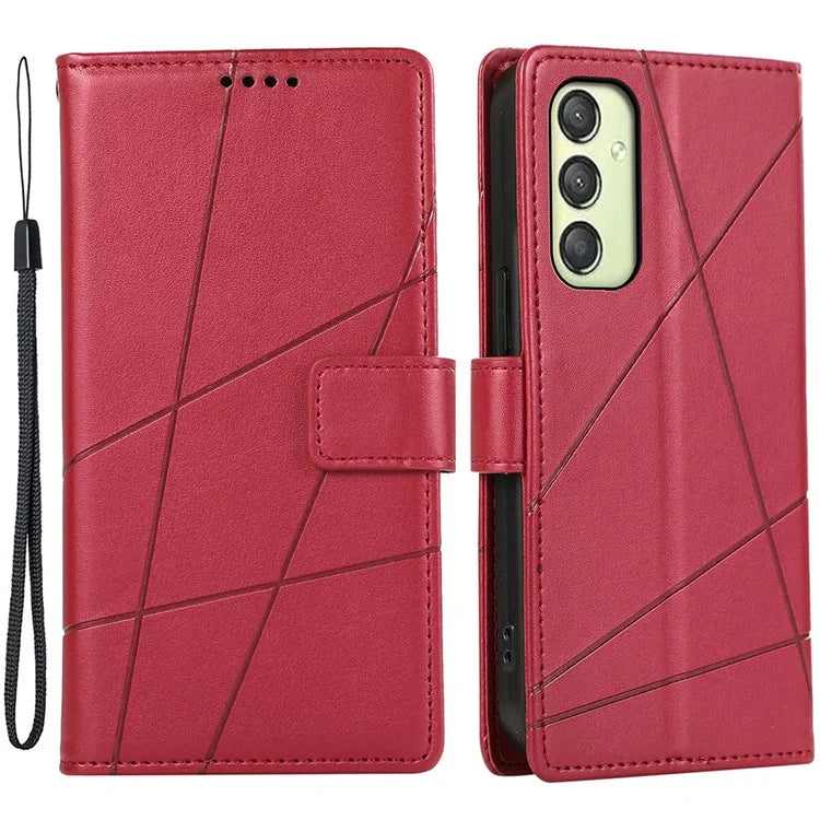 DF-06 Cell Phone Cases for Samsung Galaxy A25 5G (Global) (161.0 x 76.5 x 8.3mm) , Imprinted PU Leather Flip Cover