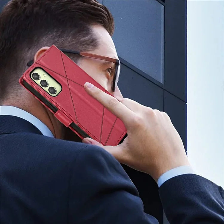 DF-06 Cell Phone Cases for Samsung Galaxy A25 5G (Global) (161.0 x 76.5 x 8.3mm) , Imprinted PU Leather Flip Cover