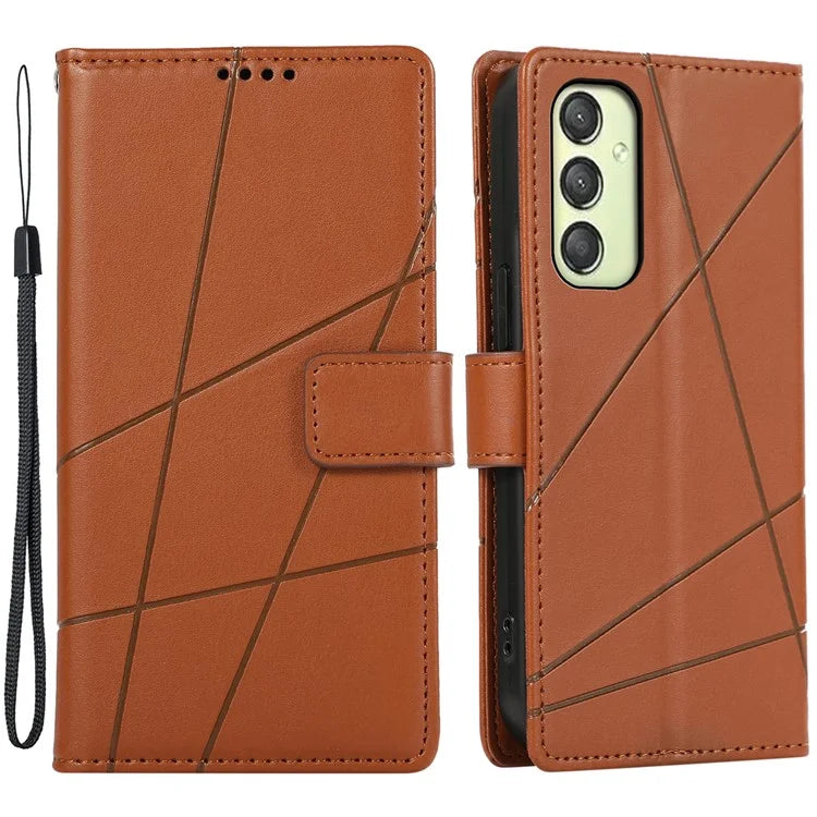 DF-06 Cell Phone Cases for Samsung Galaxy A25 5G (Global) (161.0 x 76.5 x 8.3mm) , Imprinted PU Leather Flip Cover