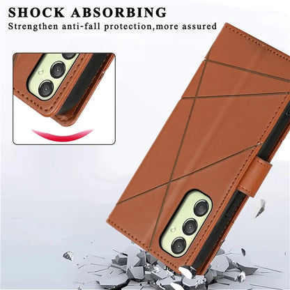 DF-06 Cell Phone Cases for Samsung Galaxy A25 5G (Global) (161.0 x 76.5 x 8.3mm) , Imprinted PU Leather Flip Cover