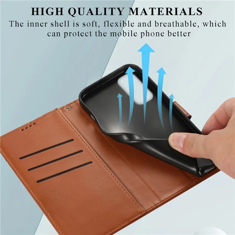 DF-06 Cell Phone Cases for Samsung Galaxy A25 5G (Global) (161.0 x 76.5 x 8.3mm) , Imprinted PU Leather Flip Cover
