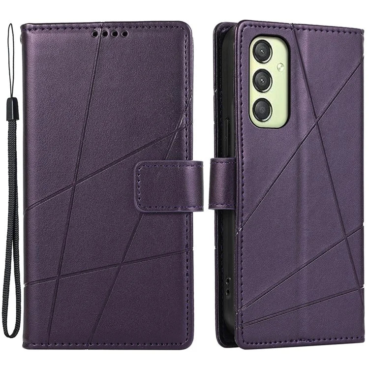 DF-06 Cell Phone Cases for Samsung Galaxy A25 5G (Global) (161.0 x 76.5 x 8.3mm) , Imprinted PU Leather Flip Cover