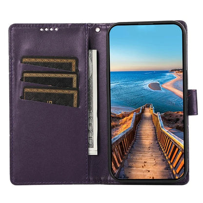 DF-06 Cell Phone Cases for Samsung Galaxy A25 5G (Global) (161.0 x 76.5 x 8.3mm) , Imprinted PU Leather Flip Cover