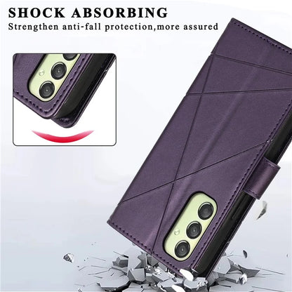 DF-06 Cell Phone Cases for Samsung Galaxy A25 5G (Global) (161.0 x 76.5 x 8.3mm) , Imprinted PU Leather Flip Cover