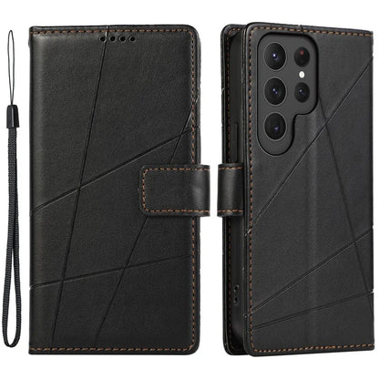 DF-06 Cell Phone Cases for Samsung Galaxy S24 Ultra Anti-scratch Imprinted PU Leather Cover