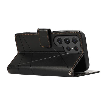 DF-06 Cell Phone Cases for Samsung Galaxy S24 Ultra Anti-scratch Imprinted PU Leather Cover