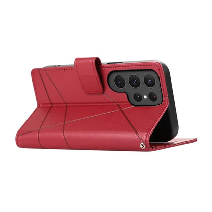 DF-06 Cell Phone Cases for Samsung Galaxy S24 Ultra Anti-scratch Imprinted PU Leather Cover