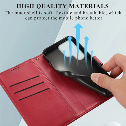 DF-06 Cell Phone Cases for Samsung Galaxy S24 Ultra Anti-scratch Imprinted PU Leather Cover