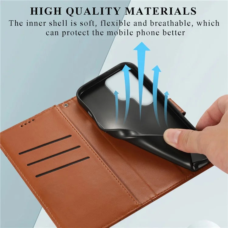DF-06 Cell Phone Cases for Samsung Galaxy S24 Ultra Anti-scratch Imprinted PU Leather Cover