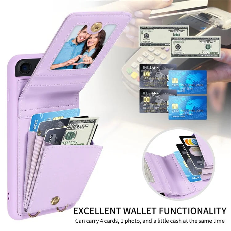For iPhone 7 / 8 / SE (2020) / (2022) Case RFID Blocking PU+TPU Wallet Phone Case with Kickstand, Straps