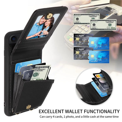 For iPhone 7 / 8 / SE (2020) / (2022) Case RFID Blocking PU+TPU Wallet Phone Case with Kickstand, Straps