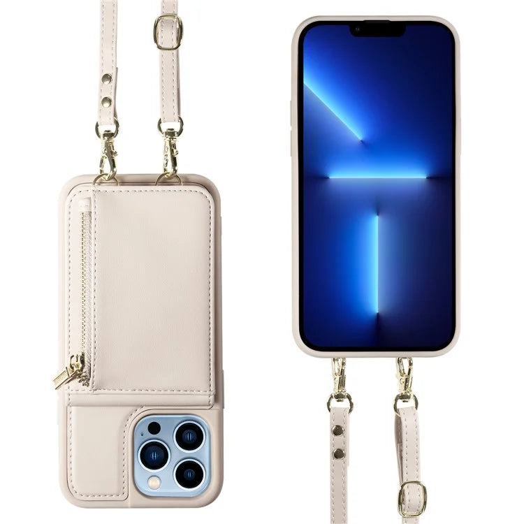 For iPhone 13 Pro Max 6.7 inch Shockproof Case RFID Blocking PU+TPU Wallet Phone Cover with Kickstand