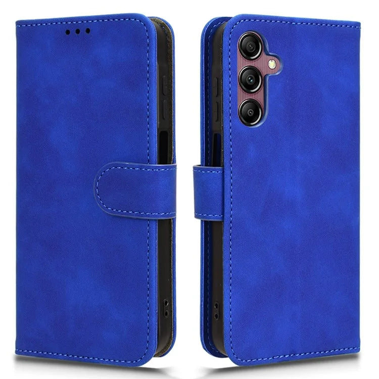 For Samsung Galaxy A15 4G Phone Case TPU+PU Leather Skin-touch Feeling Stand Phone Cover