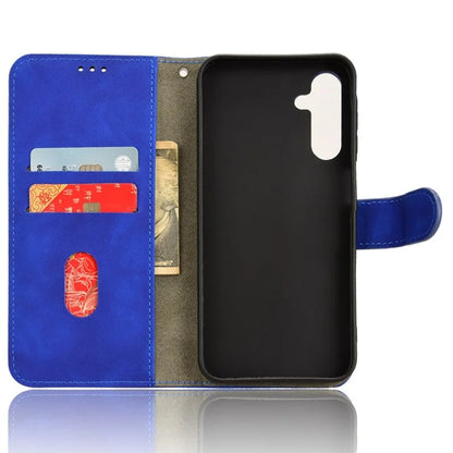 For Samsung Galaxy A15 4G Phone Case TPU+PU Leather Skin-touch Feeling Stand Phone Cover