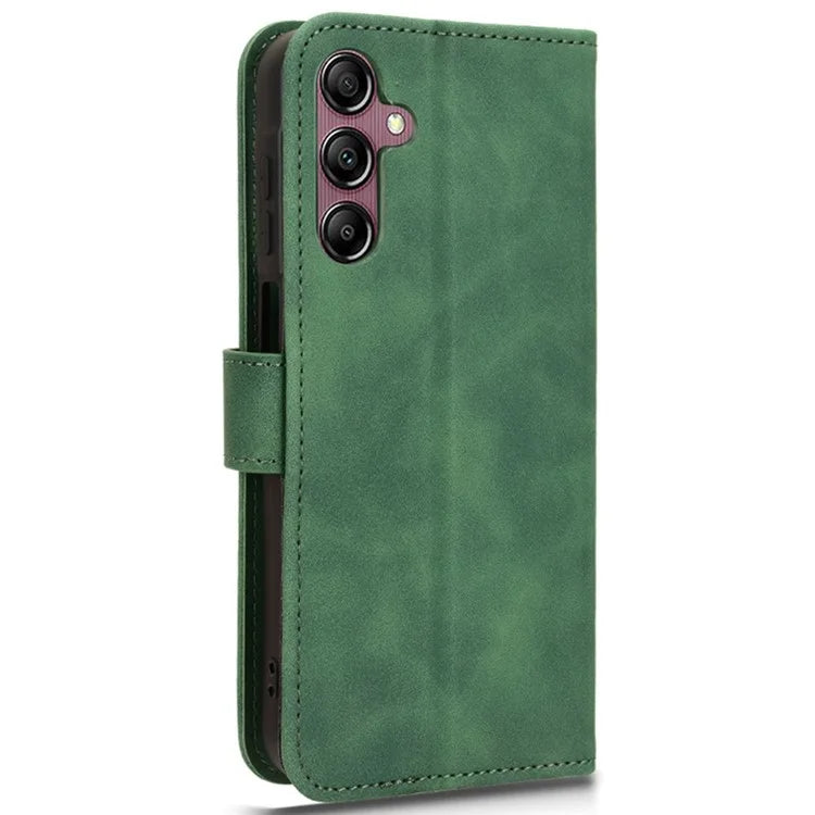 For Samsung Galaxy A15 4G Phone Case TPU+PU Leather Skin-touch Feeling Stand Phone Cover
