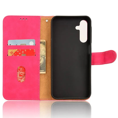 For Samsung Galaxy A15 4G Phone Case TPU+PU Leather Skin-touch Feeling Stand Phone Cover