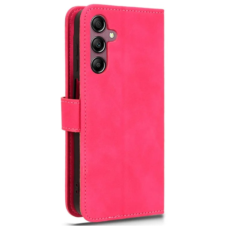 For Samsung Galaxy A15 4G Phone Case TPU+PU Leather Skin-touch Feeling Stand Phone Cover