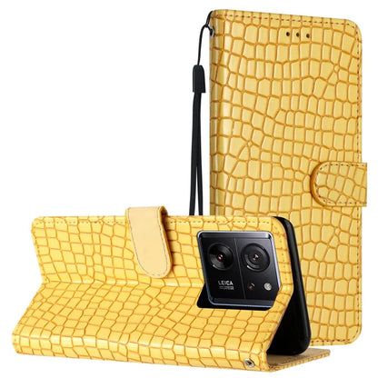 For Xiaomi 13T / 13T Pro / Redmi K60 Ultra Crocodile Texture Leather Cell Phone Cases with Strap