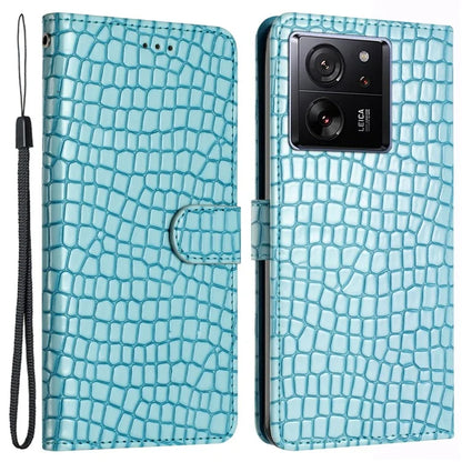 For Xiaomi 13T / 13T Pro / Redmi K60 Ultra Crocodile Texture Leather Cell Phone Cases with Strap