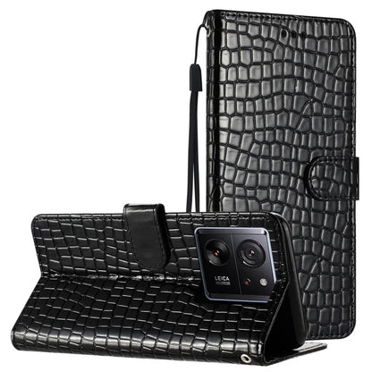For Xiaomi 13T / 13T Pro / Redmi K60 Ultra Crocodile Texture Leather Cell Phone Cases with Strap