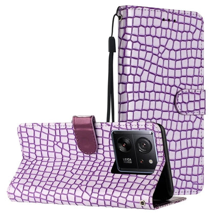 For Xiaomi 13T / 13T Pro / Redmi K60 Ultra Crocodile Texture Leather Cell Phone Cases with Strap