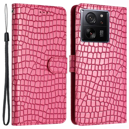 For Xiaomi 13T / 13T Pro / Redmi K60 Ultra Crocodile Texture Leather Cell Phone Cases with Strap