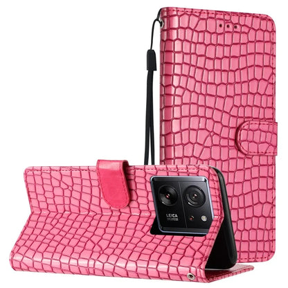 For Xiaomi 13T / 13T Pro / Redmi K60 Ultra Crocodile Texture Leather Cell Phone Cases with Strap