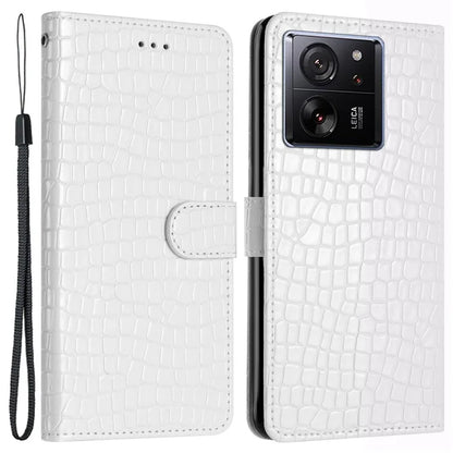 For Xiaomi 13T / 13T Pro / Redmi K60 Ultra Crocodile Texture Leather Cell Phone Cases with Strap