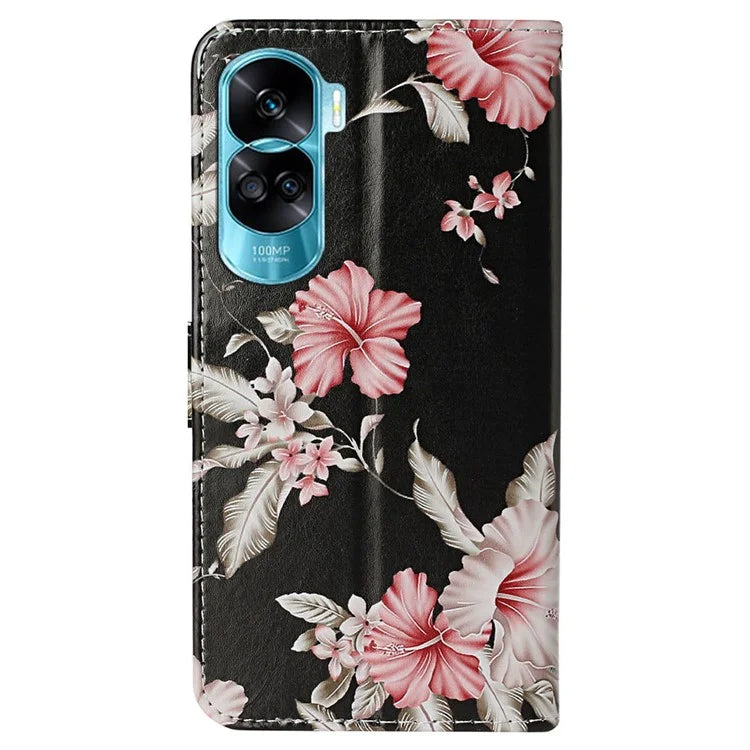 For Honor 90 Lite 5G / X50i 5G Case PU Leather Stand Phone Protector with Magnetic Closure