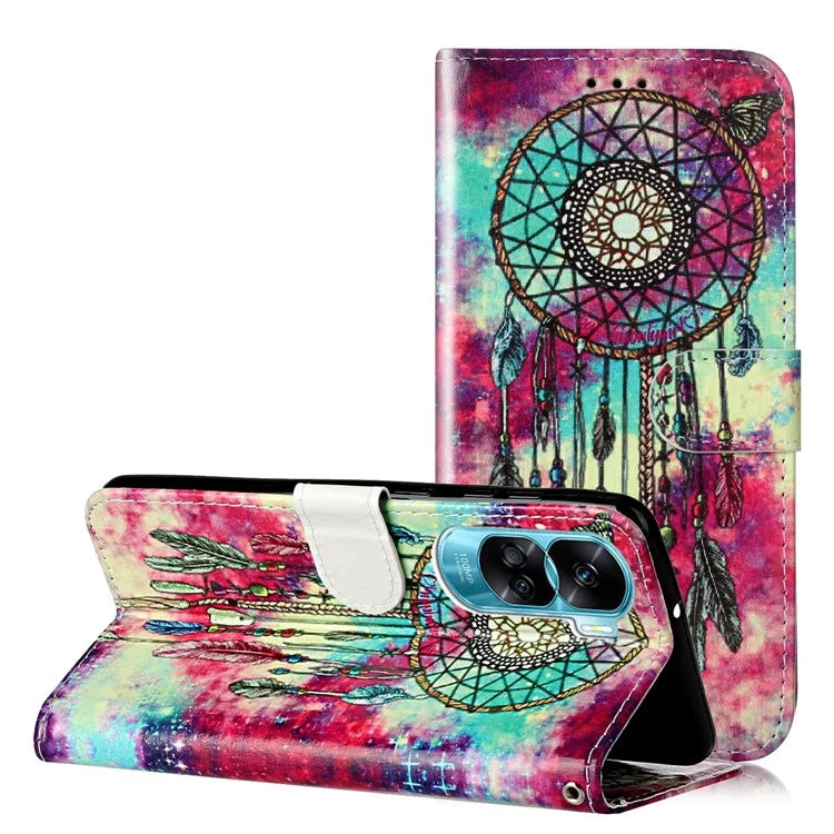For Honor 90 Lite 5G / X50i 5G Case PU Leather Stand Phone Protector with Magnetic Closure