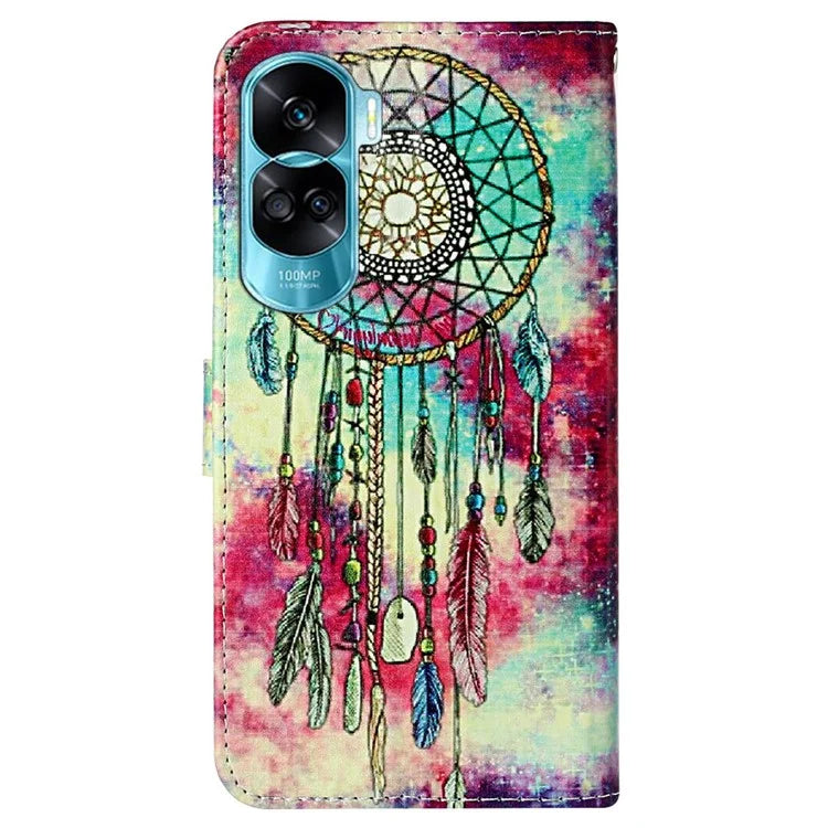 For Honor 90 Lite 5G / X50i 5G Case PU Leather Stand Phone Protector with Magnetic Closure