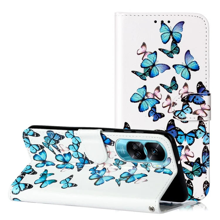 For Honor 90 Lite 5G / X50i 5G Case PU Leather Stand Phone Protector with Magnetic Closure