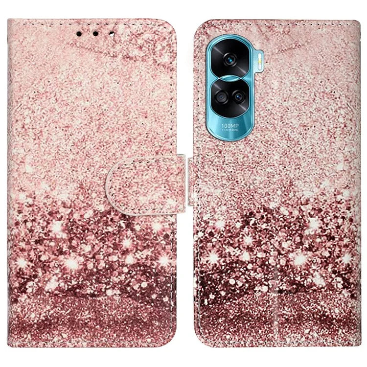 For Honor 90 Lite 5G / X50i 5G Case PU Leather Stand Phone Protector with Magnetic Closure
