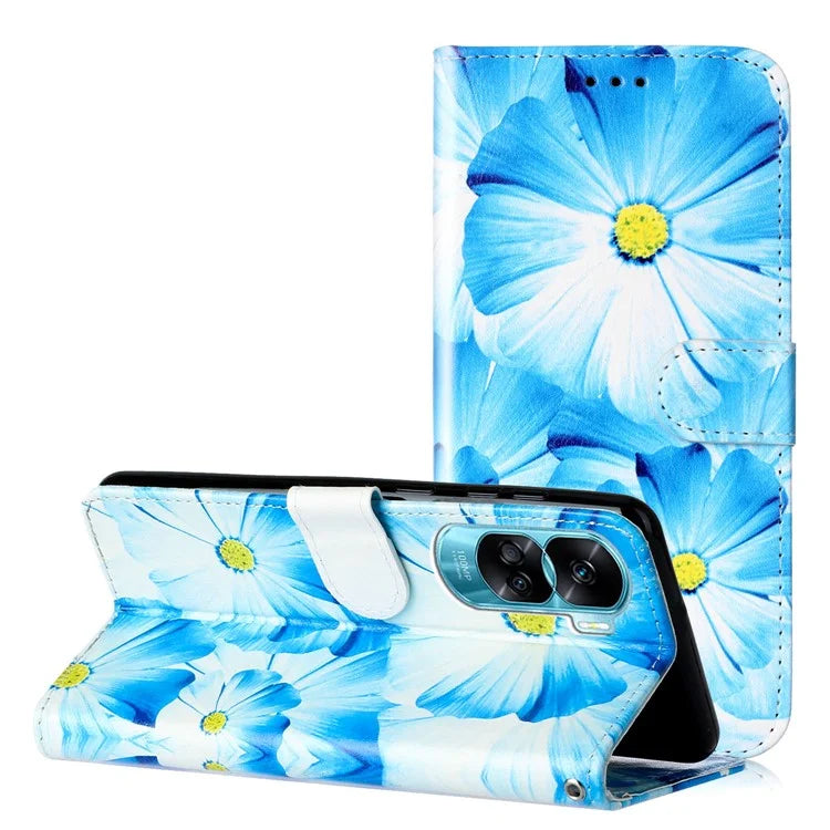 For Honor 90 Lite 5G / X50i 5G Case PU Leather Stand Phone Protector with Magnetic Closure