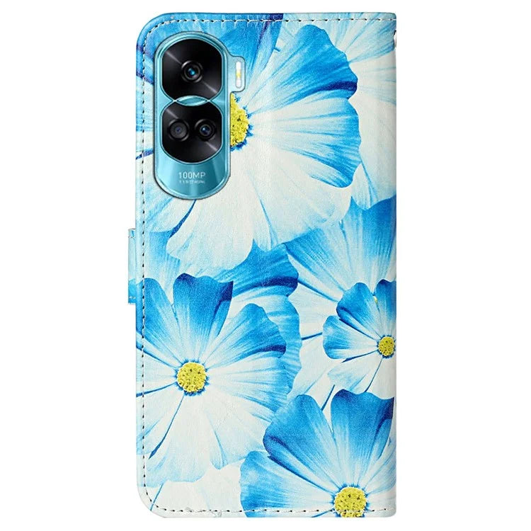 For Honor 90 Lite 5G / X50i 5G Case PU Leather Stand Phone Protector with Magnetic Closure
