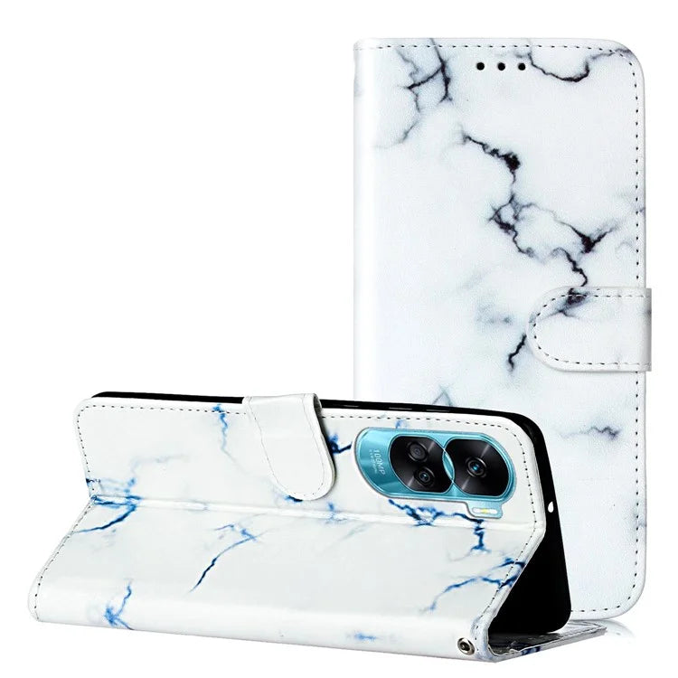 For Honor 90 Lite 5G / X50i 5G Case PU Leather Stand Phone Protector with Magnetic Closure