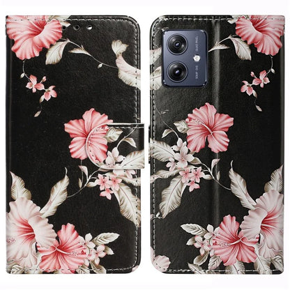 For Motorola Moto G54 5G Wallet Case Pattern PU Leather Flip Phone Cover