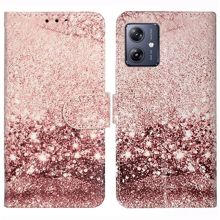 For Motorola Moto G54 5G Wallet Case Pattern PU Leather Flip Phone Cover
