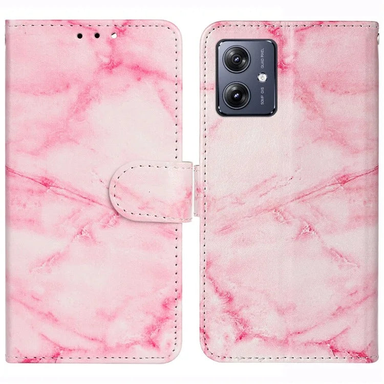 For Motorola Moto G54 5G Wallet Case Pattern PU Leather Flip Phone Cover