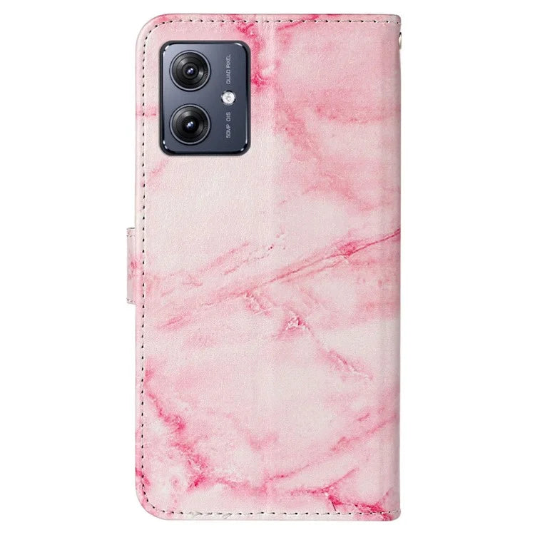 For Motorola Moto G54 5G Wallet Case Pattern PU Leather Flip Phone Cover