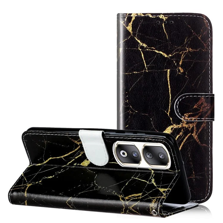 For Honor 90 Pro Phone Case Wallet PU Leather Pattern Printed Cover