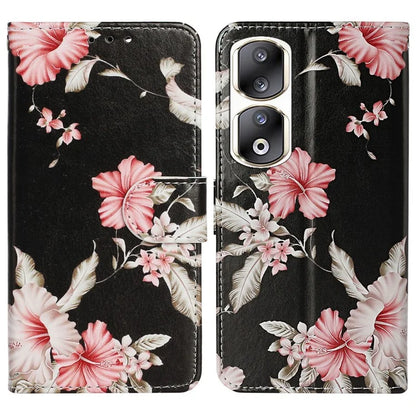 For Honor 90 Pro Phone Case Wallet PU Leather Pattern Printed Cover