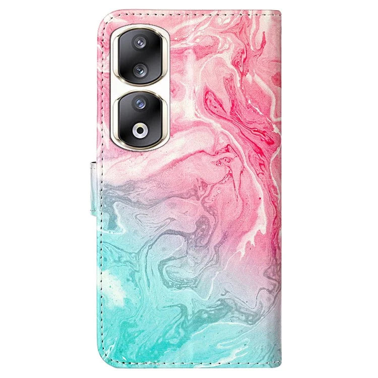 For Honor 90 Pro Phone Case Wallet PU Leather Pattern Printed Cover