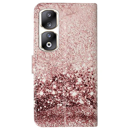 For Honor 90 Pro Phone Case Wallet PU Leather Pattern Printed Cover