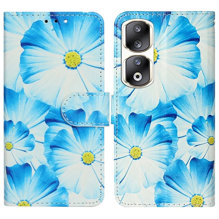 For Honor 90 Pro Phone Case Wallet PU Leather Pattern Printed Cover