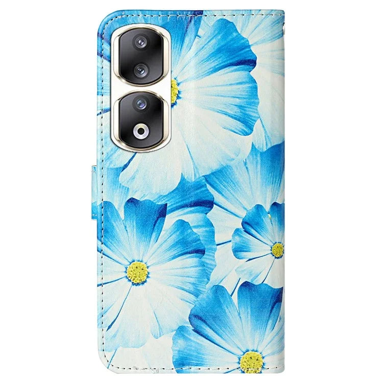 For Honor 90 Pro Phone Case Wallet PU Leather Pattern Printed Cover